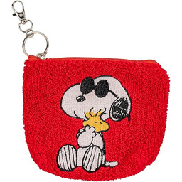 DISNEY Peanuts Snoopy czerwono-biała torebka brelok, Czerwony, biały