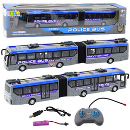 ZDALNIE STEROWANY AUTOBUS POLICYJNY PRZEGUBOWY ŚWIATŁA