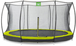 Trampolina naziemna Silhouette ø427cm z siatką zabezpieczającą zielona