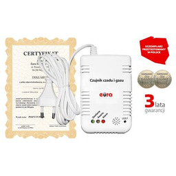 Czujnik czadu i gazu EURA CGD-35A2 2w1 230