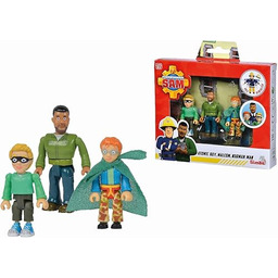 Simba 109251091 - Strażak Sam Superbohater, zestaw figurek,