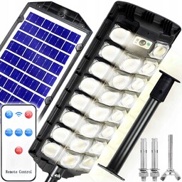 Lampa Solarna Zewnętrzna Led Uliczna Z Czujnikiem Ruchu