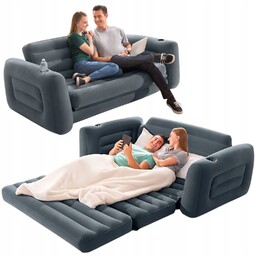 Materac Dmuchany Dwuosobowy Łóżko Do Spania Kanapa Sofa
