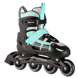 Nils Extreme Łyżworolki 2w1 NH18366A niebiesko-zielone z płozą