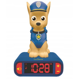 Budzik z lampką nocną Psi Patrol Chase
