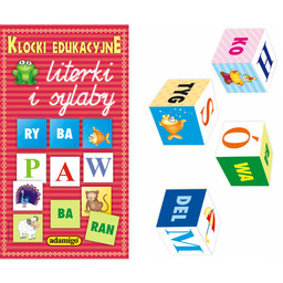 Adamigo, klocki edukacyjne Literki i sylaby