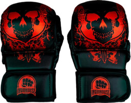 WarHouse Rękawice MMA Sparingowe Skull Red