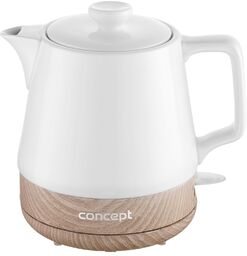 Concept RK0060 ceramiczny czajnik bezprzewodowy 1 l, biały,