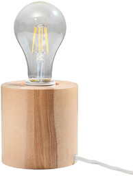 Lampa biurkowa SALGADO naturalne drewno SL.0674 - Sollux