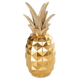 Eurofirany Figurka dekoracyjna Estel 2 10x25 Ananas złota