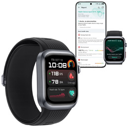 Smartwatch medyczny Huawei Watch D2 czarny z dokładnym