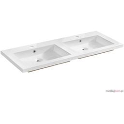 Umywalka dwukomorowa SPIRIT WHITE 120 cm