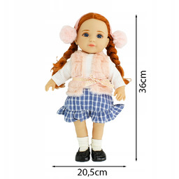 Urocza Lalka Jelena 36cm z Ubrankiem i Bucikami