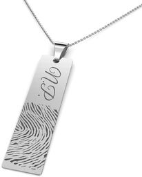 Zawieszka srebrna z odciskiem palca