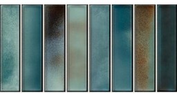 Płytka ścienna hiszpańska El Barco BOREALIS AQUA błyszcząca