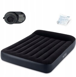 Materac dmuchany z wbudowaną pompką dwuosobowy Intex 64148