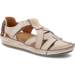 Armodo Beżowe Sandały Wygodne Obuwie Damskie