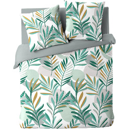 Douceur D''intérieur Zestaw pościeli ze wzorem liści, LOUNA,
