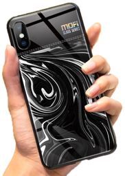 Mofi Glass Back Cover iPhone X Black Background