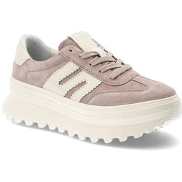 Vinceza Sneakersy damskie, cholewka ze skóry naturalnej zamszowej