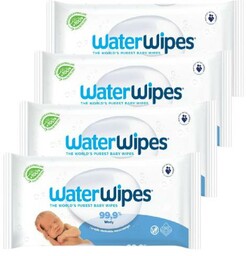 Zestaw 4x WaterWipes chusteczki nawilżane, 60 sztuk