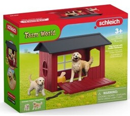 SCHLEICH, buda dla psa z golden retrieverem farm