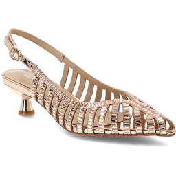 Alma En Pena Sandały damskie, cholewka ze skóry