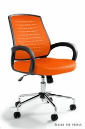 Fotel biurowy award pomarańczowy unique