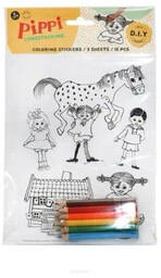 Zestaw kreatywnych naklejek do zabawy Pippi - MICKI