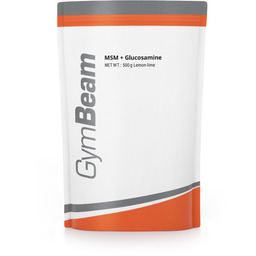 GymBeam MSM + Glukozamina 500 g limonka cytryna