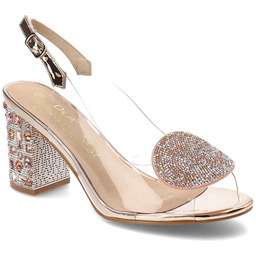 S.Barski Różowe Sandały Stylowe Obuwie Damskie