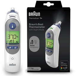 BRAUN IRT6525 THERMOSCAN 7+ Termometr douszny z latarką,