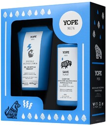 Men Wood zestaw żel do mycia twarzy 150ml