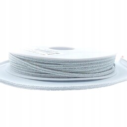 Sznurek Sutasz metalizowany PEGA 3,6mm srebrny