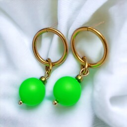 Pakamera Swarovski neon pearls : neon green