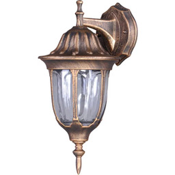 Lumes Czarno Złota Zewnętrzna Lampa Ścienna Na Dom