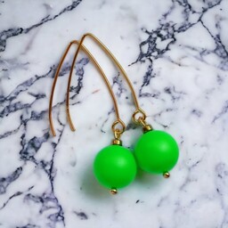 Pakamera Swarovski neon pearls : neon green