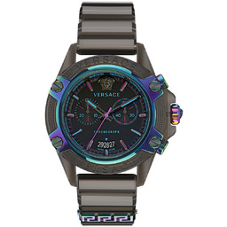 Zegarek VERSACE VEZ701022. Kwarcowy, Kolor czarny. Mężczyzna.
