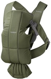 Babybjorn, Mini Woven, Nosidełko, Ciemnozielone