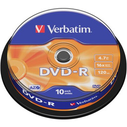 VERBATIM Płyta DVD-R, 4.7 GB, 16x (10 szt.)