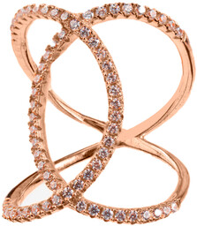 Biżuteria SIF JAKOBS R0059-CZ-RG54. Pierścionek, Kolor różowy. Kobieta.