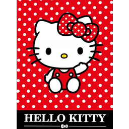 Duży Koc Hello Kitty Słodki Kot Z Kokardą