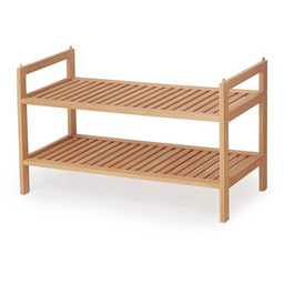 Stojak na buty drewniany naturalny 69 cm ST9