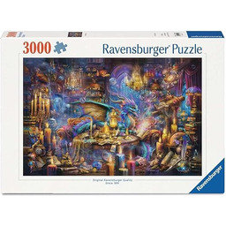 Erwachsenenpuzzle 3000 Teile - Drachenbibliothek