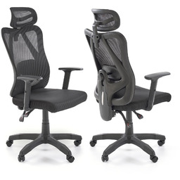 Fotel biurowy obrotowy ergonomiczny ramos czarny halmar