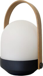 Bezprzewodowy i solarny uchwyt bambusowy naturalny LED ciepła