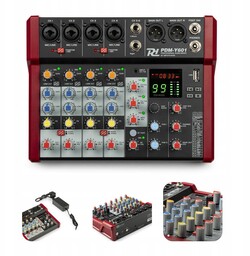 Mikser studyjny 6- kanałowy Bt phantom +48V PDM-Y601