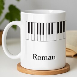 Kubek z nadrukiem dla muzyka pianisty