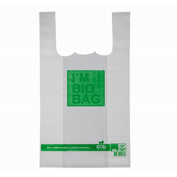 Bio Reklamówki 28x48 biodegradowalne ''ziemniaczane''