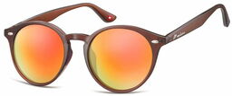 Montana Okulary okragle brazowe lenonki lustrzane MS20E